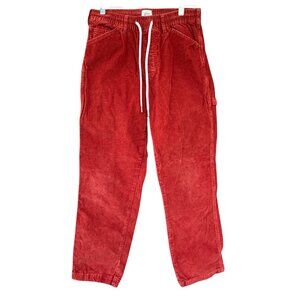 BDG Urban Outfitters Womens Small Pants Red/ Orange Corduroy Cargo Carpenter